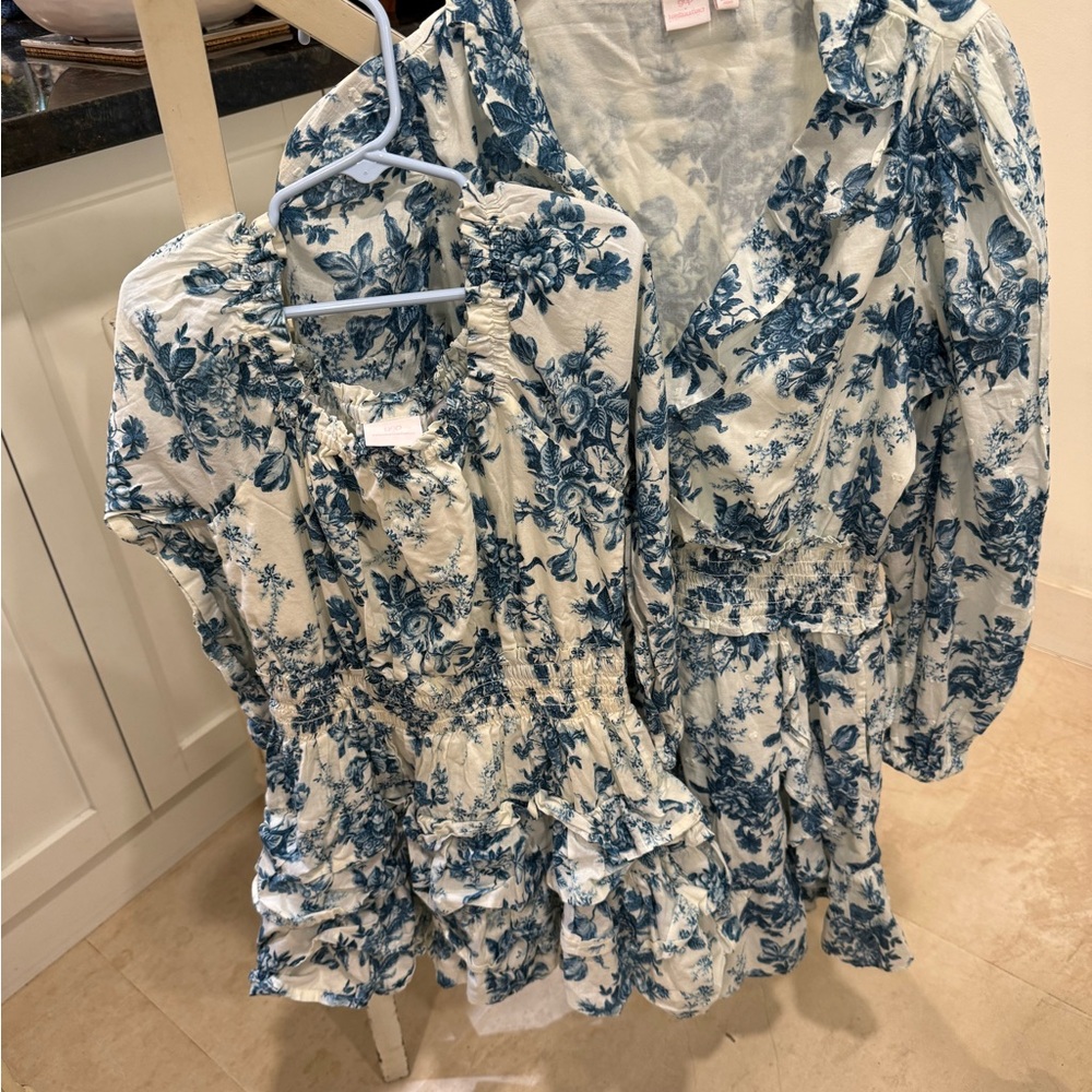 LoveShackFancy x Gap Mommy & Me
Blue and White Floral Dresses